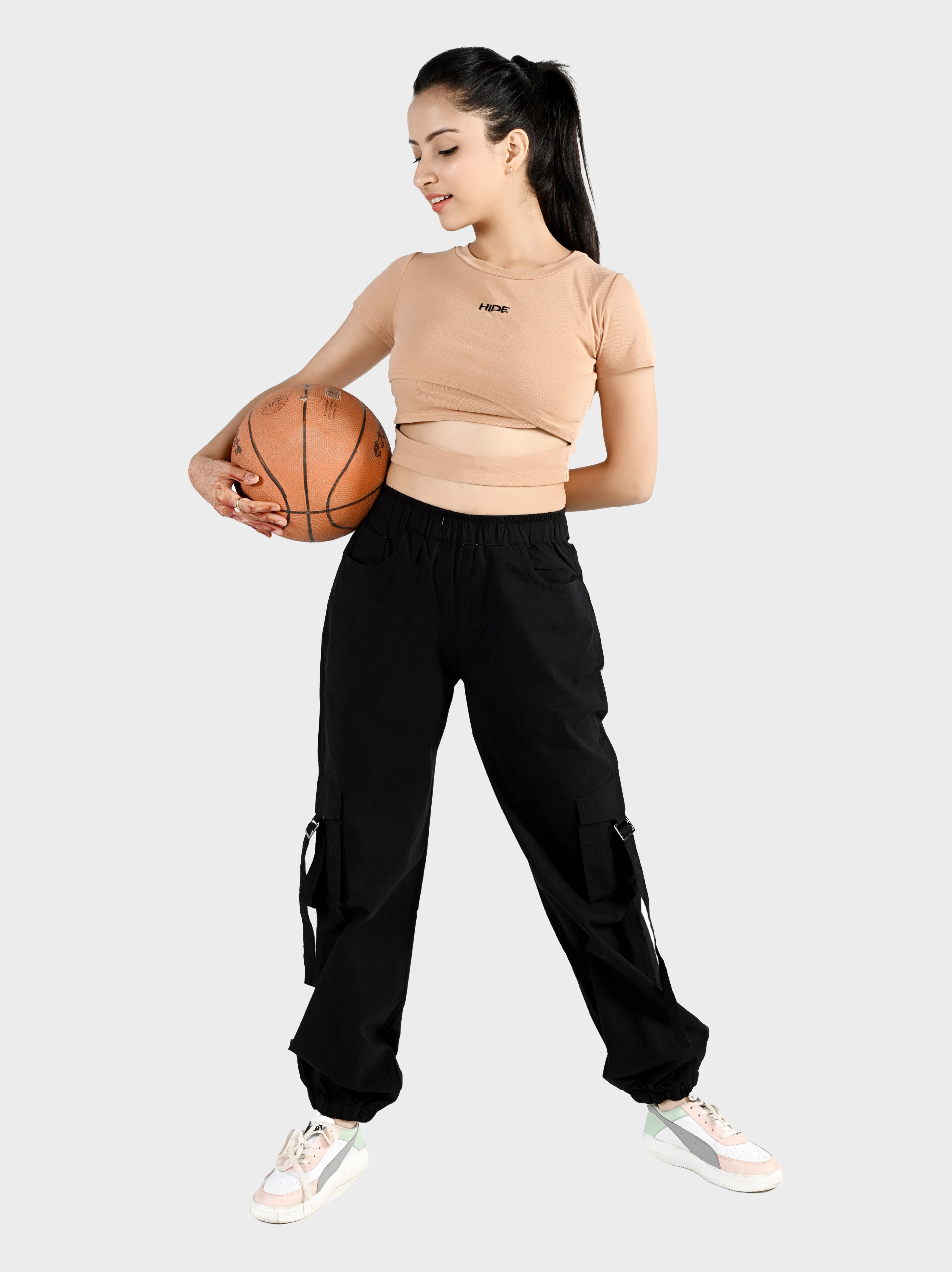 Women's Cotton Cargo Joggers