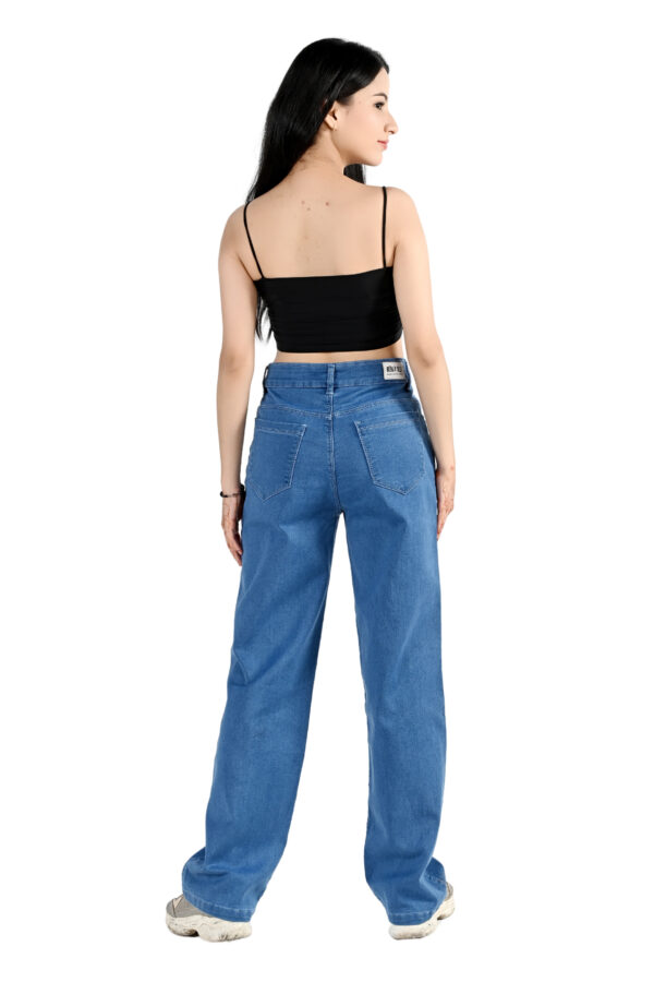 WOMEN’S BLUE STRAIGHT FIT JEANS