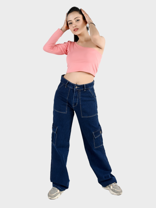 Women's Blue Cargo jeans