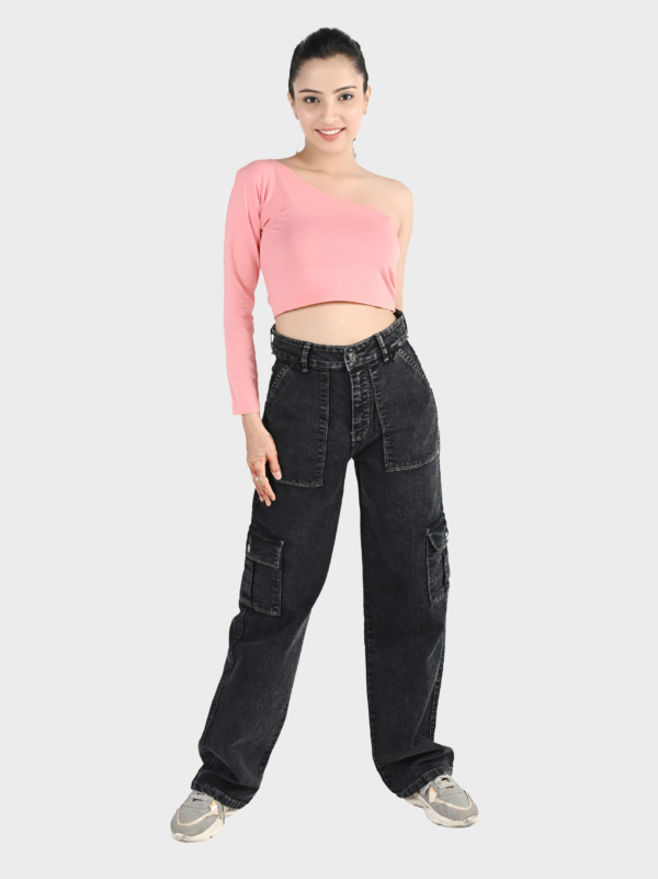 Women's Black Cargo jeans