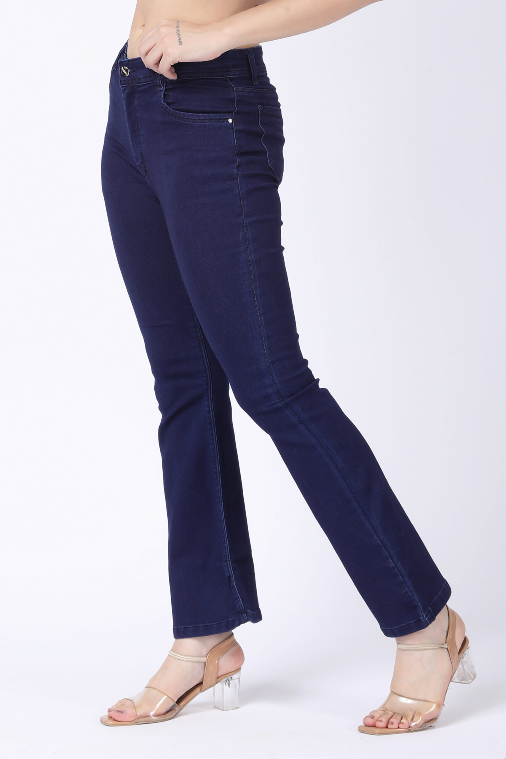 Women's Dark Blue Bootcut Jeans