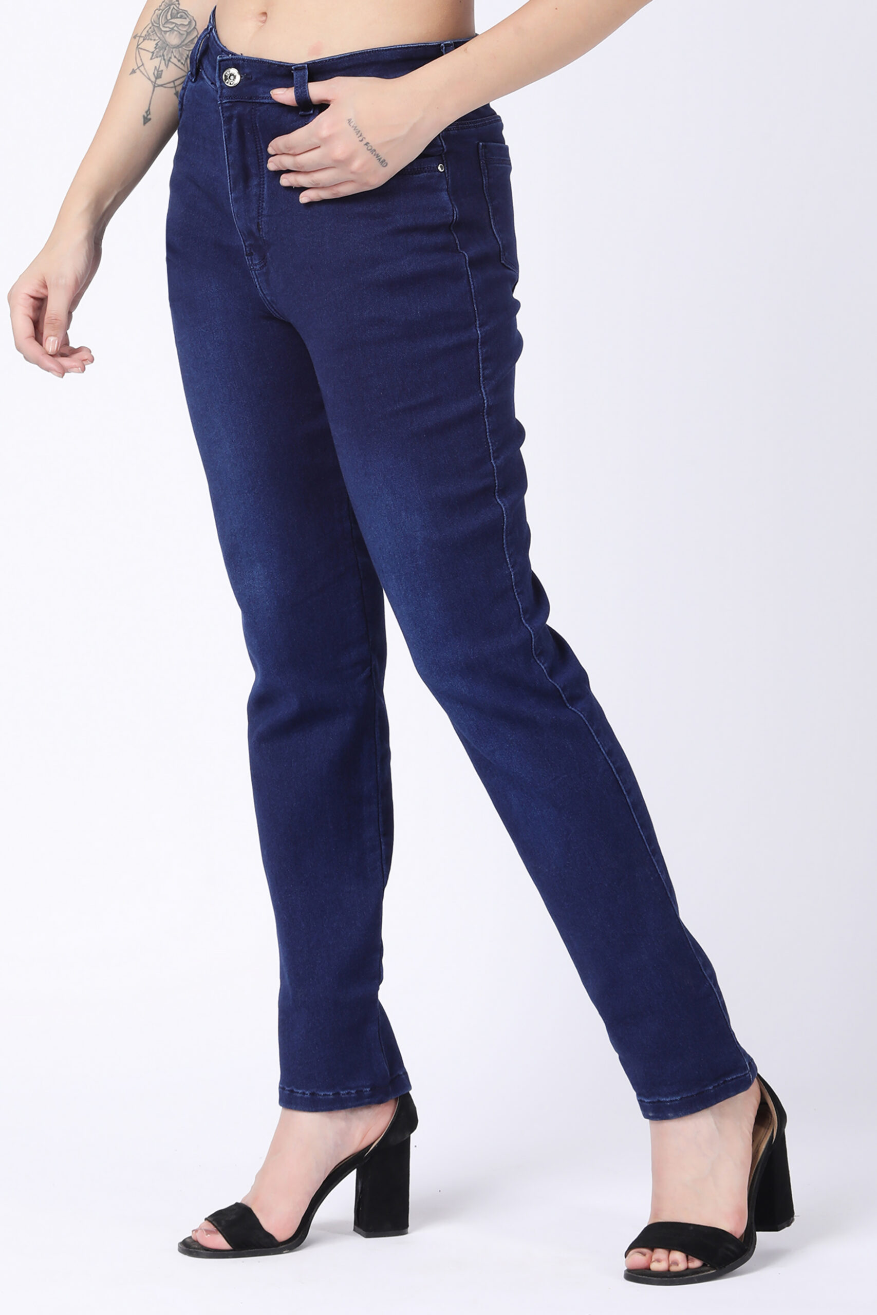 Women's Dark Blue Skinny Fit Jeans