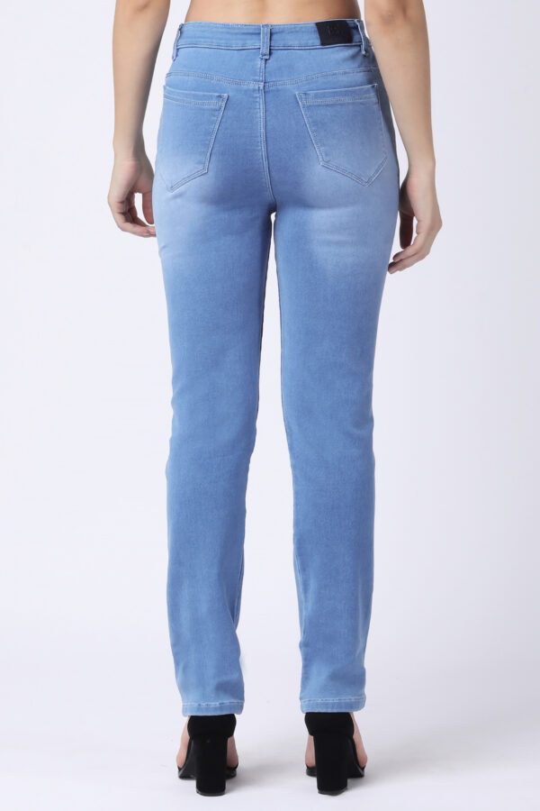 Women's Light Blue Regular Fit Jeans