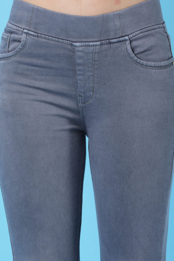 Women's Grey Denim Jeggings