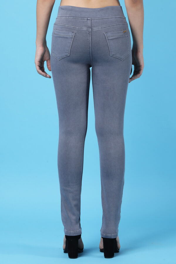 Women's Grey Denim Jeggings