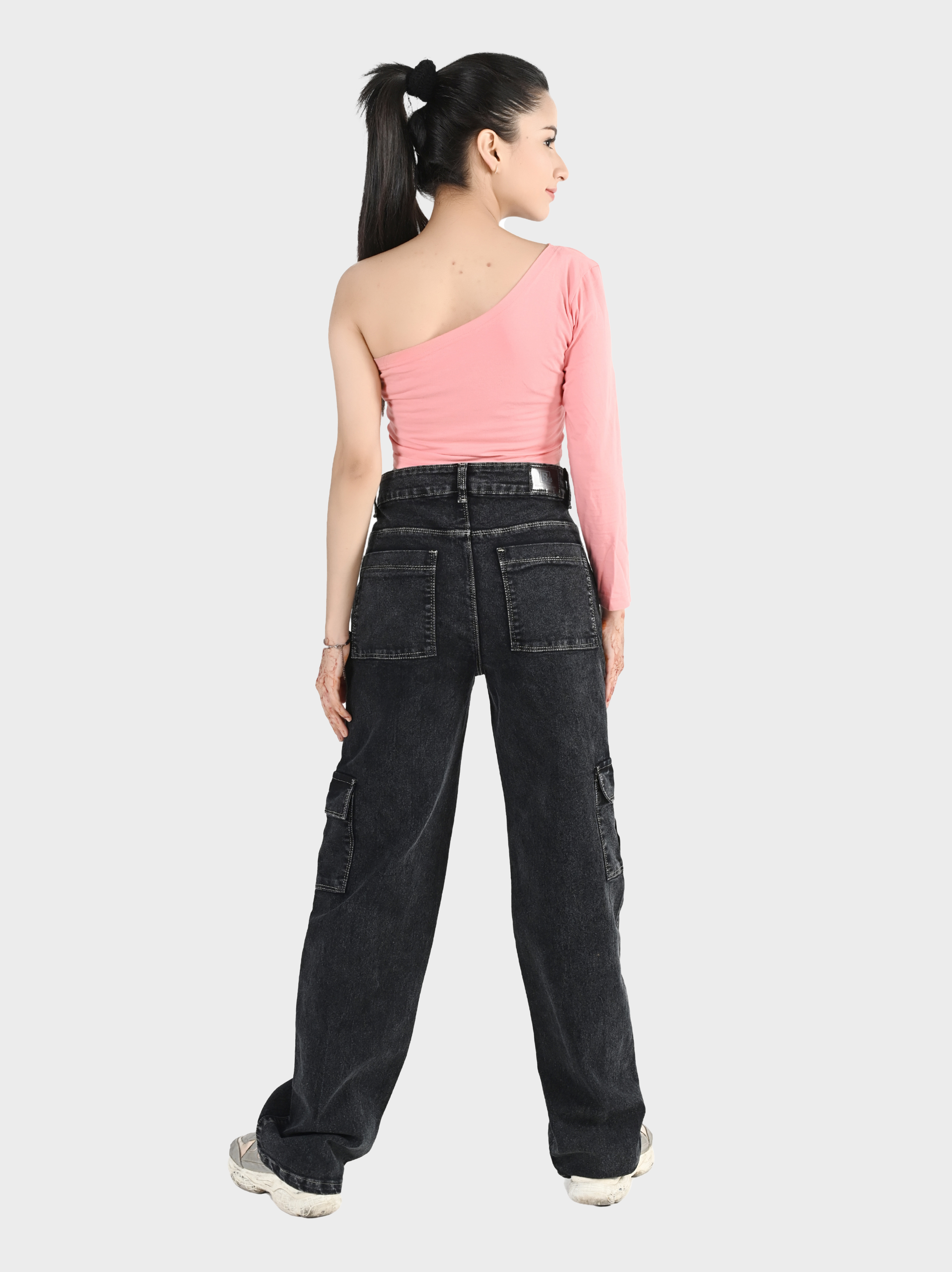 Women's Black Cargo jeans