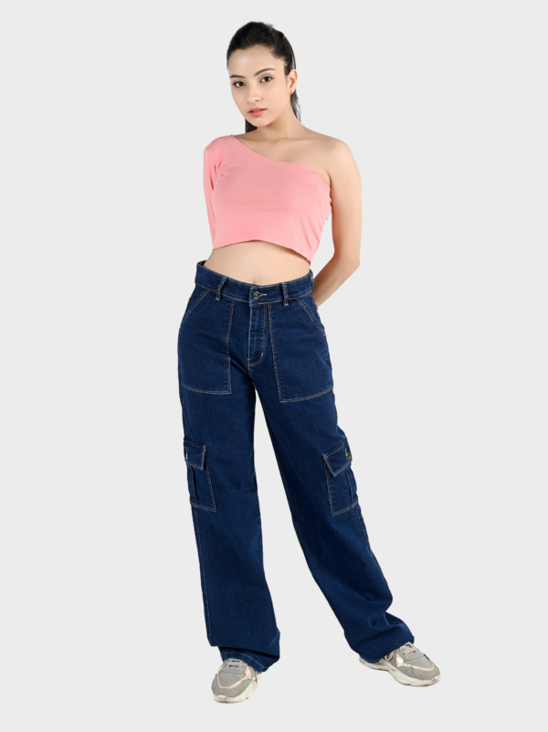 Women's Blue Cargo jeans