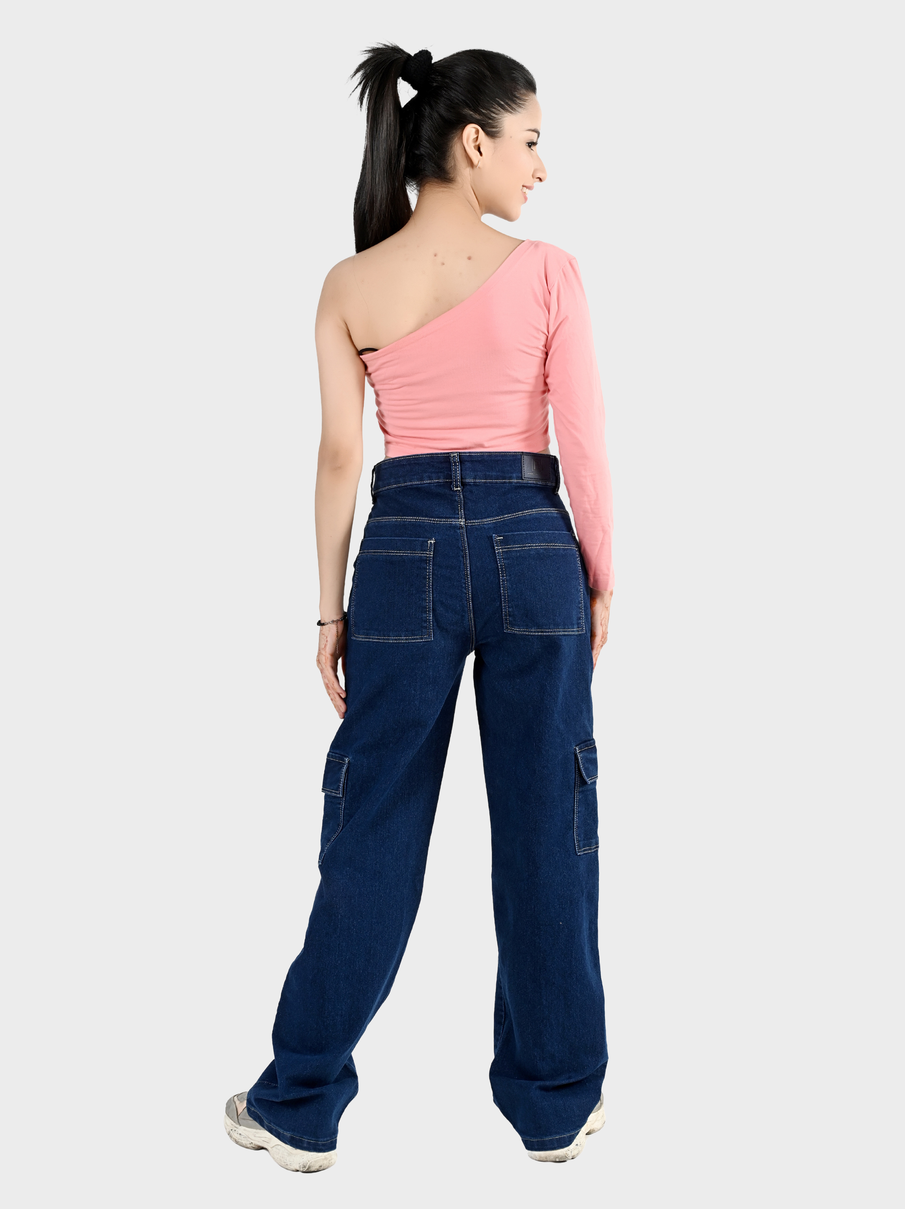 Women's Blue Cargo jeans