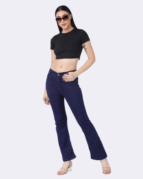 Women's Dark Blue Bootcut Jeans