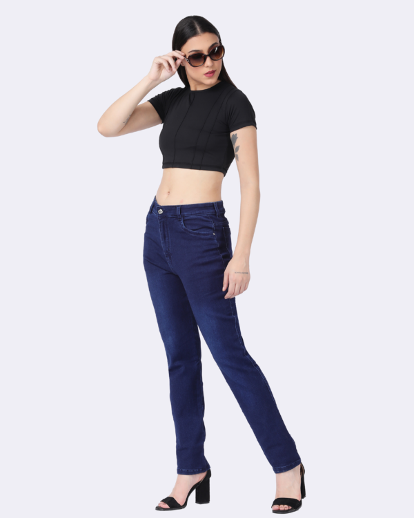 Women's Dark Blue Skinny Fit Jeans