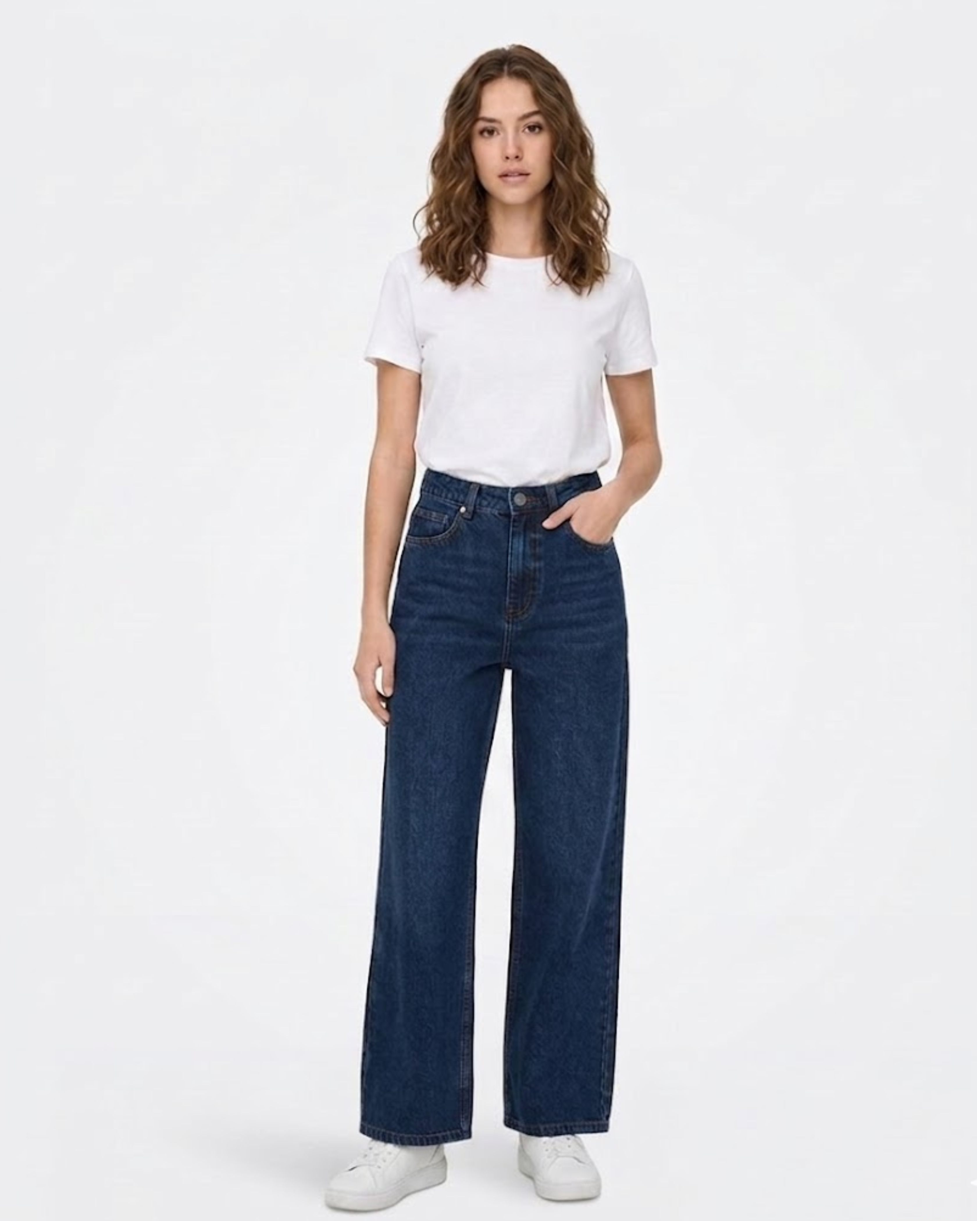 Dark blue Straight Fit Denim Jeans
